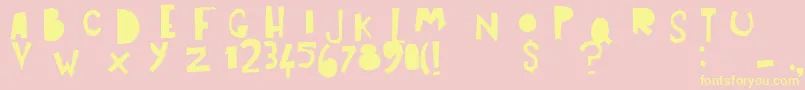 ArtPostBlack Font – Yellow Fonts on Pink Background