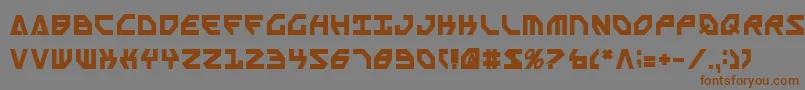 Шрифт ScarabScriptBold – коричневые шрифты на сером фоне