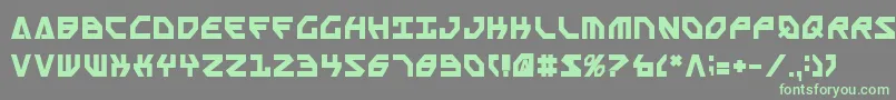 フォントScarabScriptBold – 灰色の背景に緑のフォント