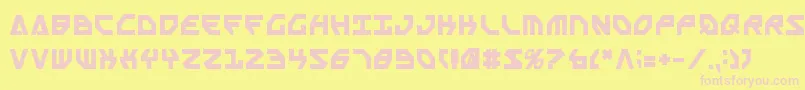 ScarabScriptBold Font – Pink Fonts on Yellow Background