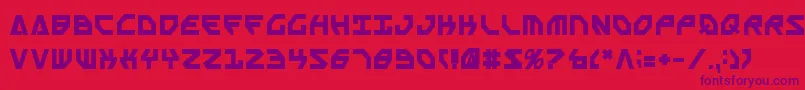 Czcionka ScarabScriptBold – fioletowe czcionki na czerwonym tle