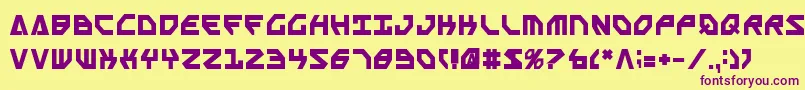 ScarabScriptBold Font – Purple Fonts on Yellow Background