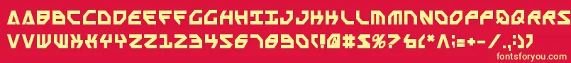ScarabScriptBold Font – Yellow Fonts on Red Background