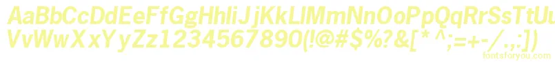 MacroblacksskBoldItalic Font – Yellow Fonts
