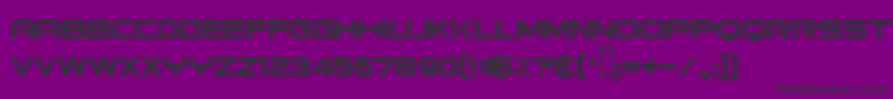 Bitsumishi-fontti – mustat fontit violetilla taustalla