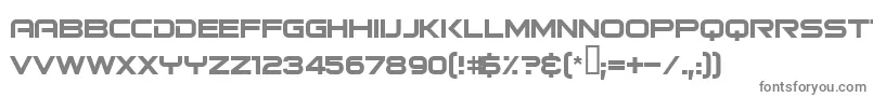 Bitsumishi Font – Gray Fonts on White Background