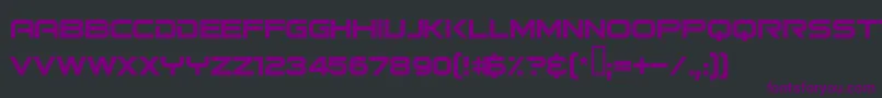 Bitsumishi Font – Purple Fonts on Black Background