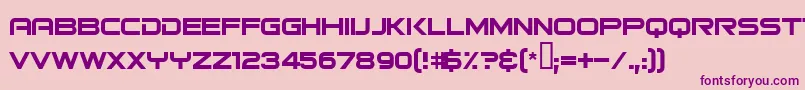 Bitsumishi Font – Purple Fonts on Pink Background