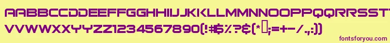 More about Bitsumishi Font Bitsumishi Font – Purple Fonts on Yellow Background