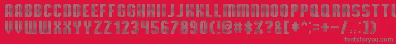 Tmbgstd ffy Font – Gray Fonts on Red Background