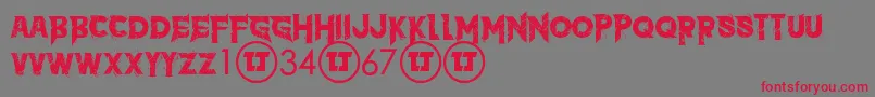 More about TheDark Font TheDark Font – Red Fonts on Gray Background