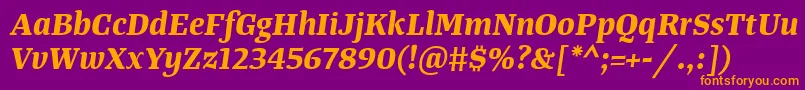 Подробнее о шрифте TangerserifmediumBolditalic Шрифт TangerserifmediumBolditalic – оранжевые шрифты на фиолетовом фоне