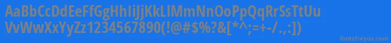 OpenSansCondensedBold Font – Gray Fonts on Blue Background