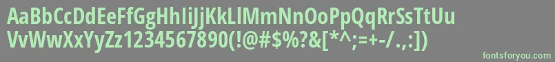 fuente OpenSansCondensedBold – Fuentes Verdes Sobre Fondo Gris