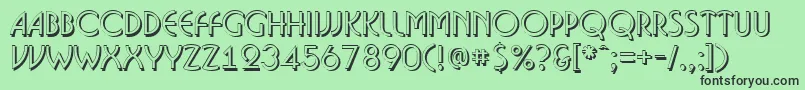 ABosanovash Font – Black Fonts on Green Background