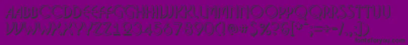 ABosanovash Font – Black Fonts on Purple Background