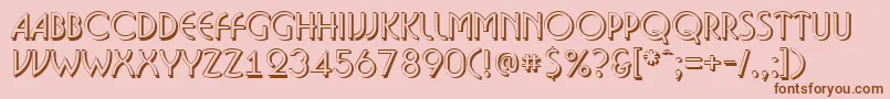 ABosanovash Font – Brown Fonts on Pink Background