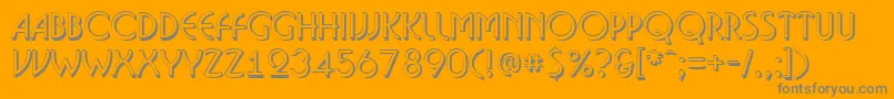 ABosanovash Font – Gray Fonts on Orange Background