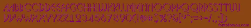 ABosanovash Font – Purple Fonts on Brown Background