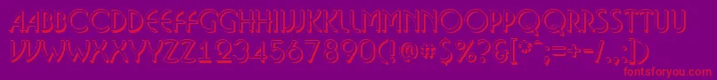 ABosanovash Font – Red Fonts on Purple Background
