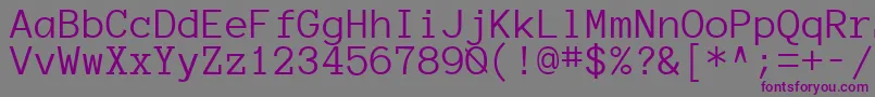 Anonymousregular Font – Purple Fonts on Gray Background