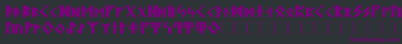 KehdraiBold Font – Purple Fonts on Black Background