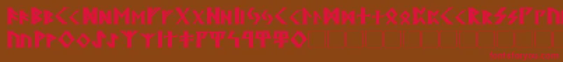 KehdraiBold Font – Red Fonts on Brown Background