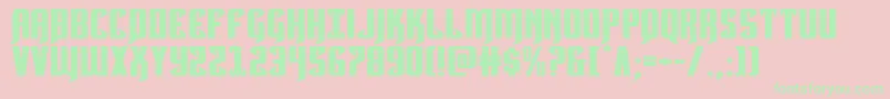 Hawkmoonextraexpand Font – Green Fonts on Pink Background