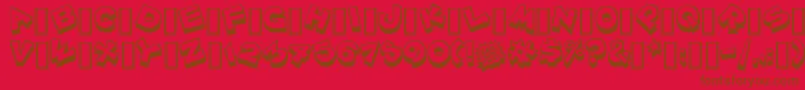 More about Zoinkfat Font Zoinkfat Font – Brown Fonts on Red Background