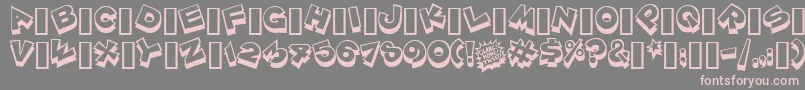Saiba mais sobre a fonte Zoinkfat Fonte Zoinkfat – fontes rosa em um fundo cinza