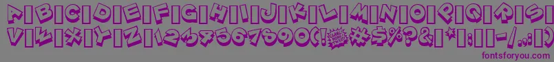Zoinkfat Font – Purple Fonts on Gray Background