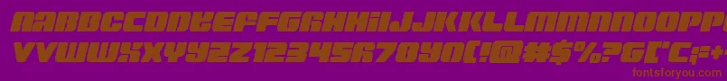 Capricuscondsemistraight Font – Brown Fonts on Purple Background