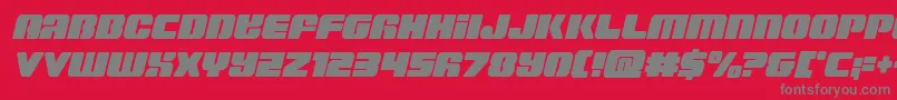 Capricuscondsemistraight Font – Gray Fonts on Red Background