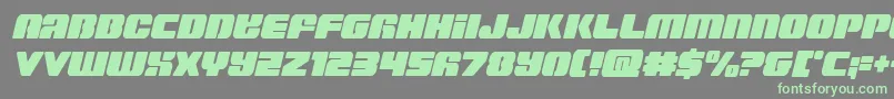 Capricuscondsemistraight Font – Green Fonts on Gray Background