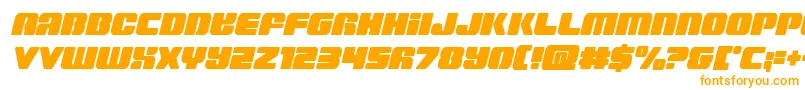 Capricuscondsemistraight Font – Orange Fonts on White Background