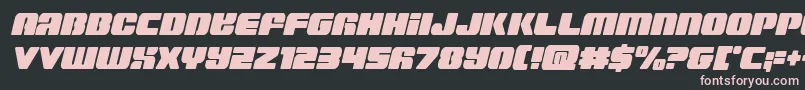 Capricuscondsemistraight Font – Pink Fonts on Black Background