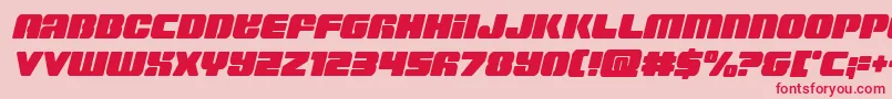 Capricuscondsemistraight Font – Red Fonts on Pink Background