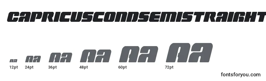 Capricuscondsemistraight Font Sizes
