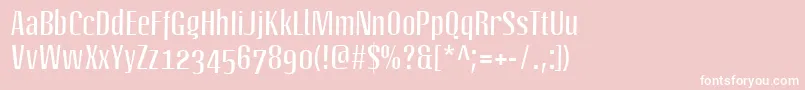 LinotypeoctaneRegular Font – White Fonts on Pink Background