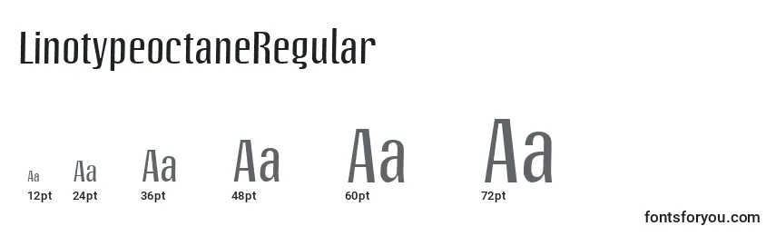 Размеры шрифта LinotypeoctaneRegular
