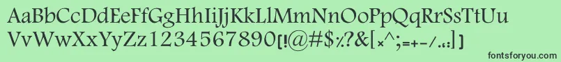 MotkenKElham Font – Black Fonts on Green Background