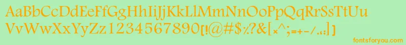 MotkenKElham Font – Orange Fonts on Green Background