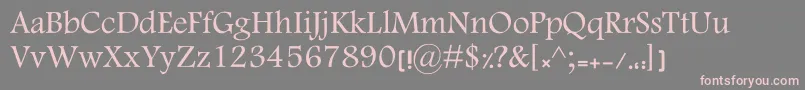 MotkenKElham Font – Pink Fonts on Gray Background