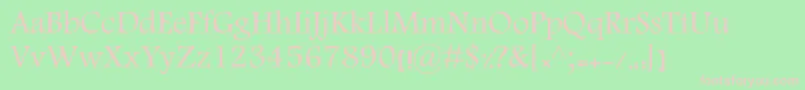 MotkenKElham Font – Pink Fonts on Green Background