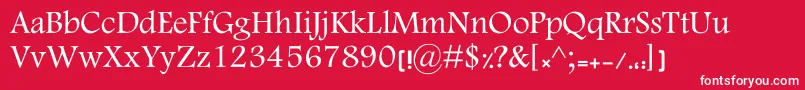 MotkenKElham Font – White Fonts on Red Background