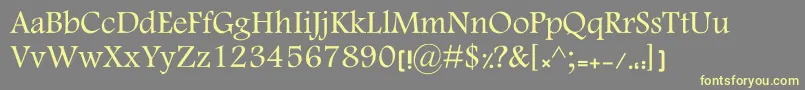 MotkenKElham Font – Yellow Fonts on Gray Background