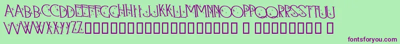 Retroland Font – Purple Fonts on Green Background