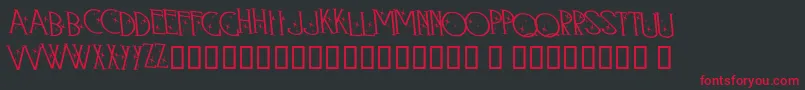 Retroland Font – Red Fonts on Black Background