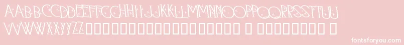 Retroland Font – White Fonts on Pink Background