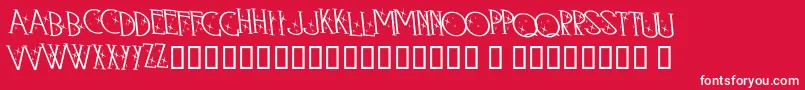 Retroland Font – White Fonts on Red Background